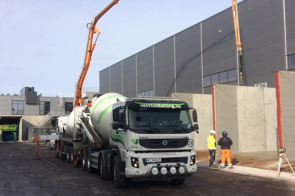Betongbil hos Revac